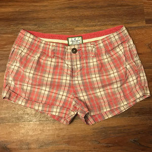 American Eagle Plaid Shorts sz 00 ~ A106